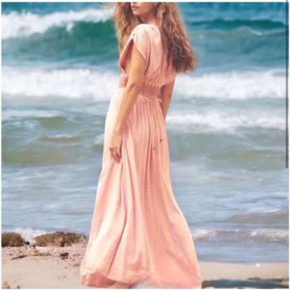 Free People - Devon Maxi Dress Rose size XSmall - Picture 3 of 8